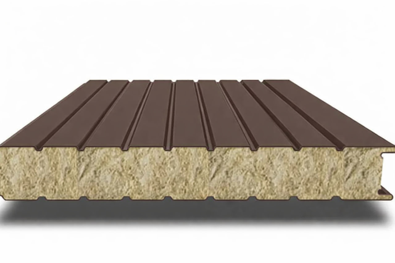 Сэндвич-панели стеновые минеральная вата